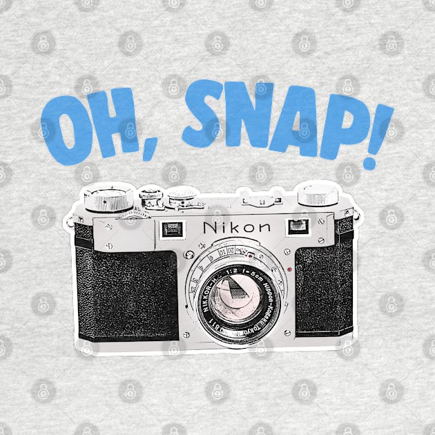 Oh Snap / Camera Geek Gift Design by DankFutura